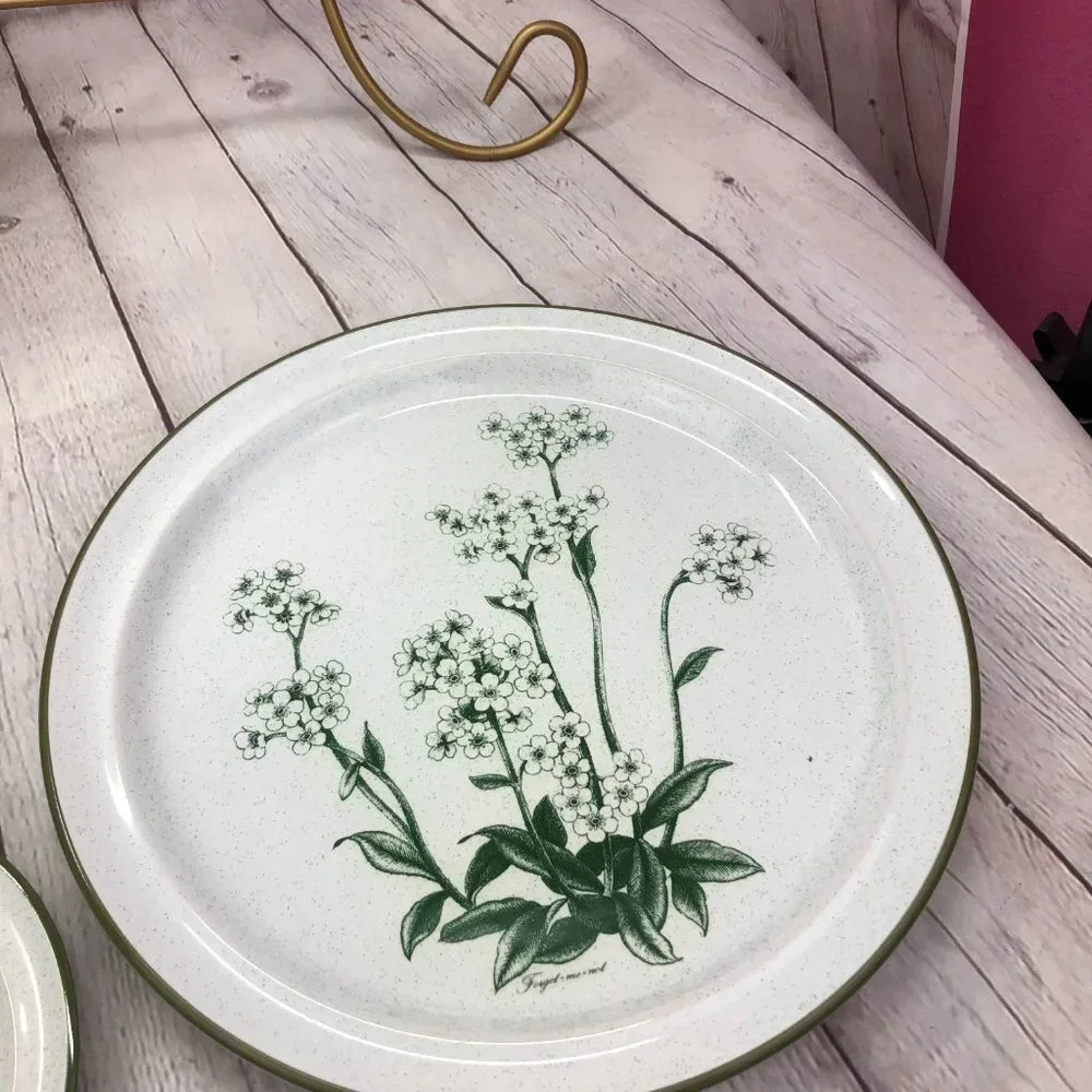 vintage Mountain Flowers Green by NORITAKE bundle choice of bowl or plate